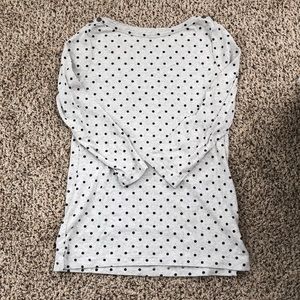 Boat Neck Polka Dot Tee